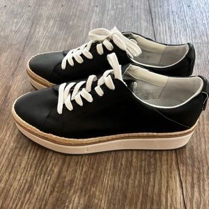 Dolce Vita black platform sneakers, size 8